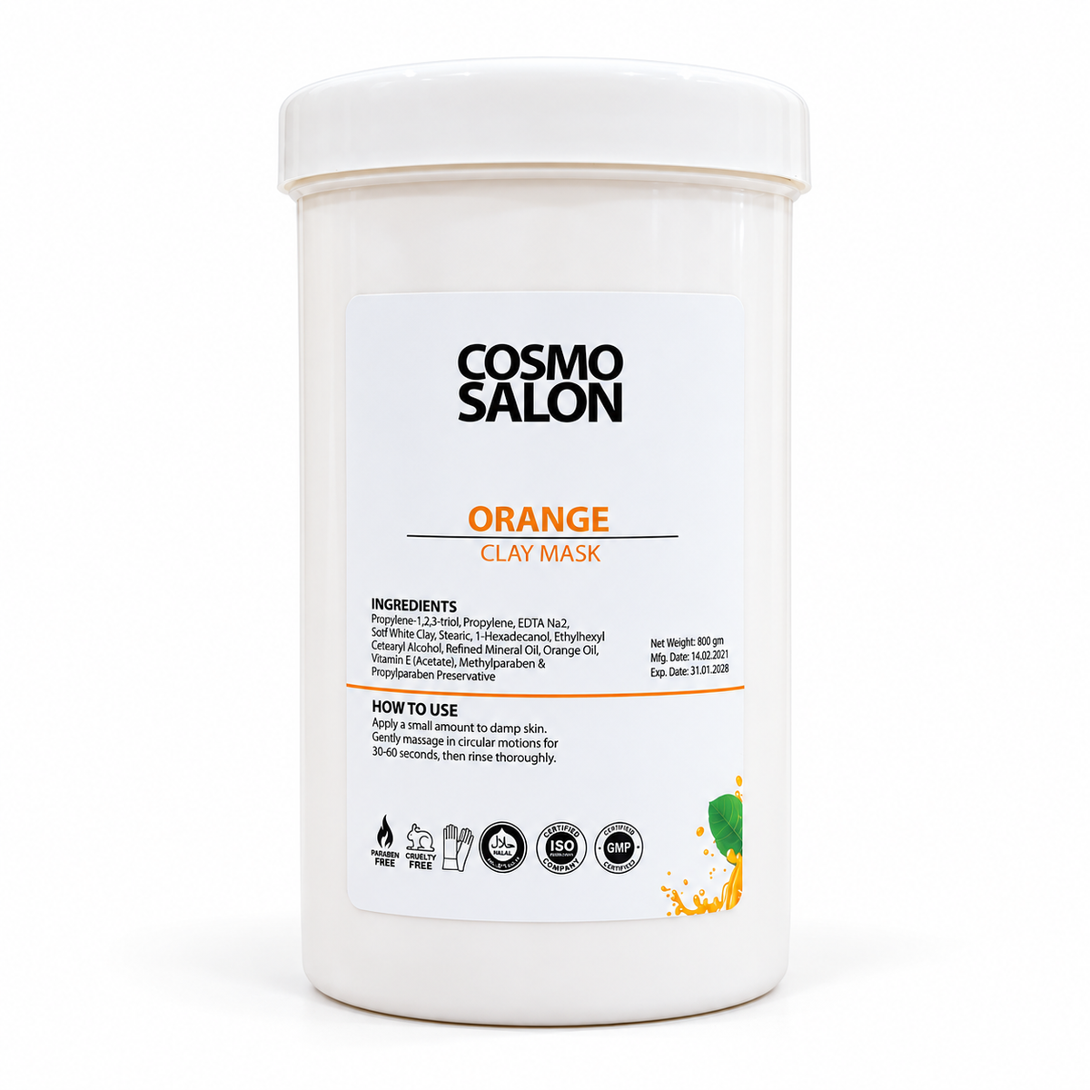 Cosmo Salon Orange Clay Mask