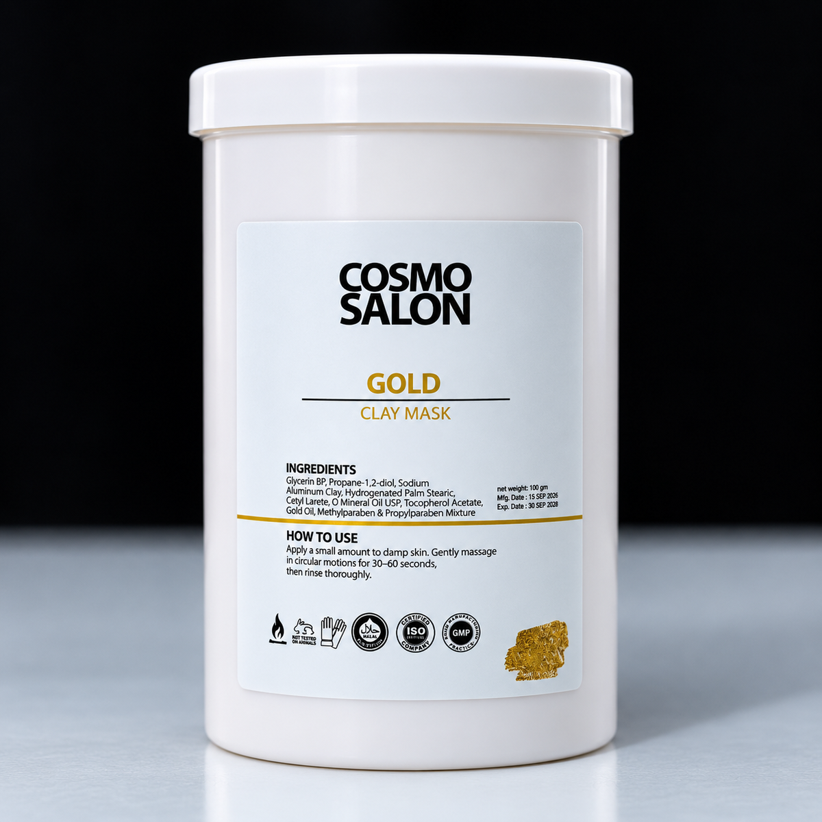 Cosmo Salon Gold Clay Mask