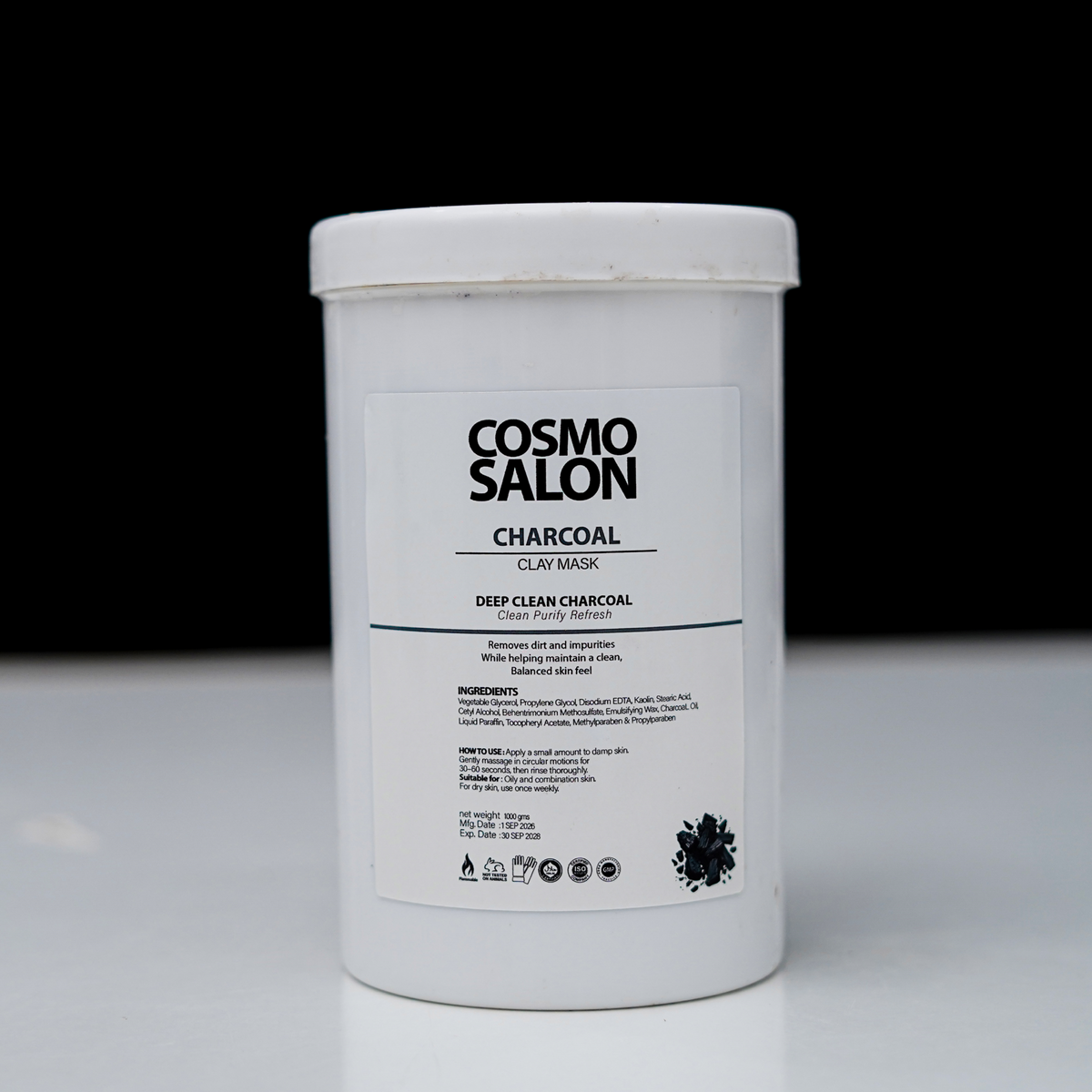 Cosmo Salon Charcoal Clay Mask