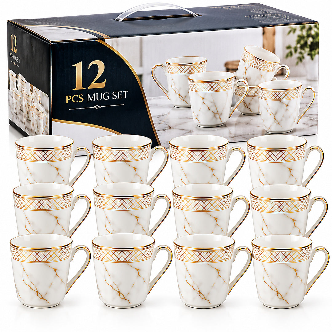Cosmo Salon 12-Piece Mug Set