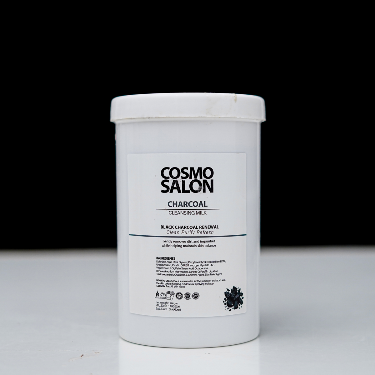 Cosmo Salon Charcoal Cleansing Milk